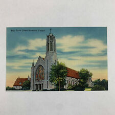 Postcard Nebraska Boys Town NE Dowd Memorial Chapel Church 1940s Linen Unposted picture