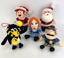 Lot of 5 2003 Stuffins Santa Claus Is Coming to Town Plush Santa Penguin Jessica picture