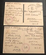 1943 North Africa US Navy Sailor Writes To Mom Naval Censor Stamp WWII Postcards picture