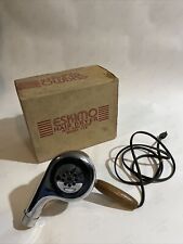 Vintage 1950s Eskimo Hair Dryer Model 775 Chrome with Wood Handle - Really Neat picture