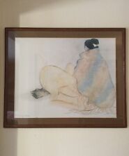 R.C.Gorman Native American 1980s Original Lithograph Angelina Shaw Framed Signed picture