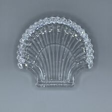 Waterford Crystal Glass Scallop Shell Dish Paperweight Vanity Dresser Dish picture