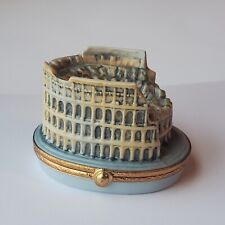 LIMOGES ARTORIA COLOSSEUM ROME, ITALY PORCELAIN  TRINKET BOX LIMITED Edition  picture