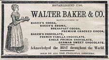 1878 AD.(XH64)~WALTER BAKER CO. BOSTON. BAKER’S COCOA AND CHOCOLATE picture