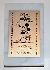  Walt Disney vintage Kansas City Benton School Reunion 1983 marble paper weight picture