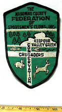 Vintage Mahoning Co Ohio Federation Sportsmens Club Patch Conservation Crusaders picture