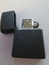 ZIPPO LIGHTER   NEW   CLASSIC BLACK CRACKLE   NO BOX   LIGHTER ONLY   236 picture