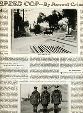 1925 Original Article. Motorcycle Cops Highway Patrol. With Photos. 6 Pages picture