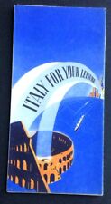 1939 Italy For Your Pleasure Tourist Travel Brochure picture