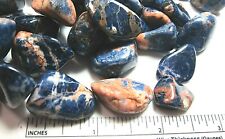 3x Sunset Sodalite Tumbled Stone 15-25mm Reiki Healing Crystals Psychic Create picture