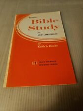 Vintage 1961, Basic Bible Study For New Christians By Keith L. Brooks Paperback  picture