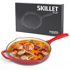 Segretto Cookware Oven Proof Skillet with Handles, Pre-Seasoned Cast Iron Ski... picture