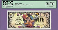 2008 D $5 Mickey c.1955 WDW DISNEY DOLLAR D00165122 Graded 68PPQ Superb picture