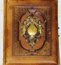 Imperial Russ Leather Silver Photo Album Awarded By Empress Alexandra and Tsar picture