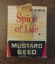 Vintage Spice Box Spice Of Life Mustard Seed picture