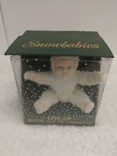 Snow Baby Dept 56 light up ornament bisque clip on retired nice piece rare  picture
