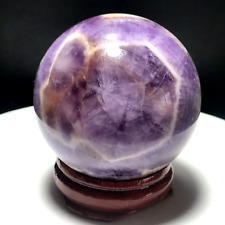 134g 44mm Natural Dream Amethyst Ball Quartz Crystal Polished Sphere Reiki 66 picture