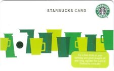 Starbucks CARD 2010 Green Cups NEW picture