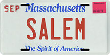 Salem Massachusetts Aluminum MA License Plate  picture