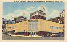 Overland Greyhound Bus Station Telephone Building Omaha Nebraska Postcard Posted picture