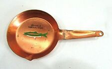 Garner IA Iowa Rainbow Trout Fish Old Miniature Copper Fry Pan Ashtray FREE S/H picture