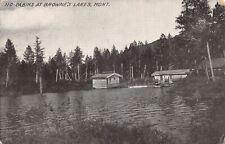 UPICK Postcard 110 Cabins AT Browne's Lakes Montana 1910 - Fishing Hunting picture