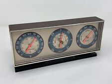 Vintage Springfield Instrument Desktop Barometer Thermometer Humidity Gage picture