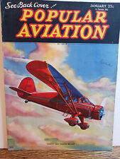 Vintage January 1936 Popular Aviation Magazine picture