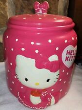 RARE 2012 Sanrio Hello Kitty Hot Pink Cookie Jar  picture