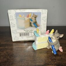 Charming Tails How Many Candles? Fitz & Floyd 89/713 birthday cake mouse figure picture