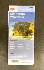 Vintage 2005 Minnesota/Wisconsin AAA Map 3 3/4 x 8 5/8