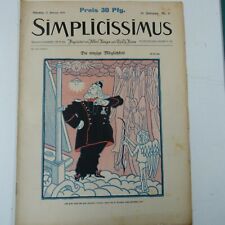 SIMPLICISSIMUS Cartoon 1910 DIE EINZIGE MOEGLICHKEIT / PREUSSEN / ALLMAECHTIG picture