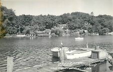 c1950 Anchor Park Boat Service, Saugatuck, Michigan Real Photo Postcard/RPPC picture