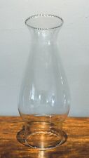 Antique: HTF Small Pie Crust Glass Globe Chimney: 7 3/4 Tall picture