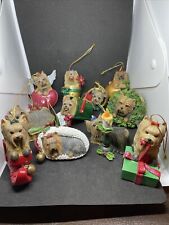 Danbury Mint Yorkshire Terrier Christmas Ornaments - Lot Of 11 - picture