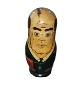 Russian Soviet Past Political Leaders Nesting Dolls 5 Piece Collectible Vintage  picture