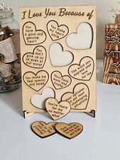 Reasons Why I Love You, Personalized Gift for Her, Custom Puzzle, Gift picture