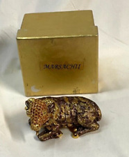 Marsachii Jeweled Enamel Ram Trinket Box With Original Box picture