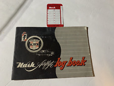1954 NASH Airflyte Log owners book with 54-55 pocket calander picture