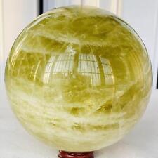 3480g Natural yellow crystal quartz ball crystal ball sphere healing picture