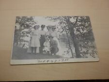 Labelled 1908 Family Portrait Dressed Up Real Photo Vintage UnPosted Postcard picture