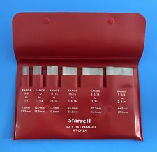 STARRETT NO. S-154-L PARALLELS SET OF SIX   MADE IN U.S.A picture