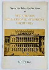 1969 New Orleans Louisiana Philharmonic Symphony Orchestra Program Torkanowsky picture