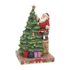 Jim Shore 'The Most Wonderful Time Of The Year' Santa Decorating Tree 6010819 picture