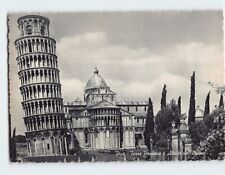 Postcard Pendulous tower and apsis of the cathedral, Pisa, Italy picture