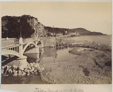 France, Nice, Promenade du Midi, Les Lonchettes Vintage Albumen Print Print a picture