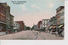 High Street Looking South Portsmouth Virginia VA Trolley Hotel 1915 Postcard picture