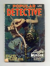 Popular Detective Pulp Sep 1947 Vol. 33 #2 VG picture