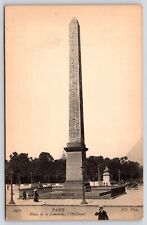 Vintage Postcard Paris France Place de La Concorde picture