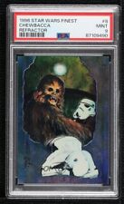 Chewbacca 1996 Topps Finest Star Wars Refractor #8 PSA 9 POP 10 Only 2 Higher picture